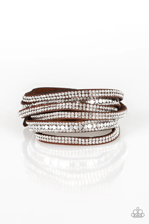 Paparazzi ♥ Rock Star Attitude - Brown ♥ Bracelet