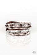 Paparazzi ♥ Rock Star Attitude - Brown ♥ Bracelet