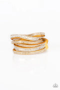 Paparazzi ♥ Rock Star Attitude - Yellow ♥ Bracelet