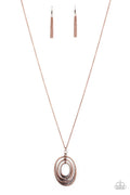 Paparazzi ♥ Dizzying Decor - Copper ♥ Necklace