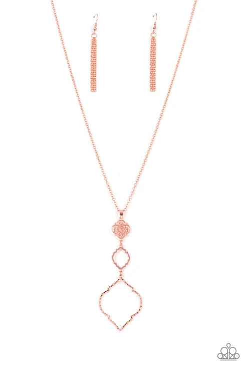Paparazzi ♥ Marrakesh Mystery - Copper ♥ Necklace