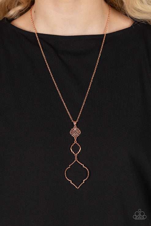 Paparazzi ♥ Marrakesh Mystery - Copper ♥ Necklace
