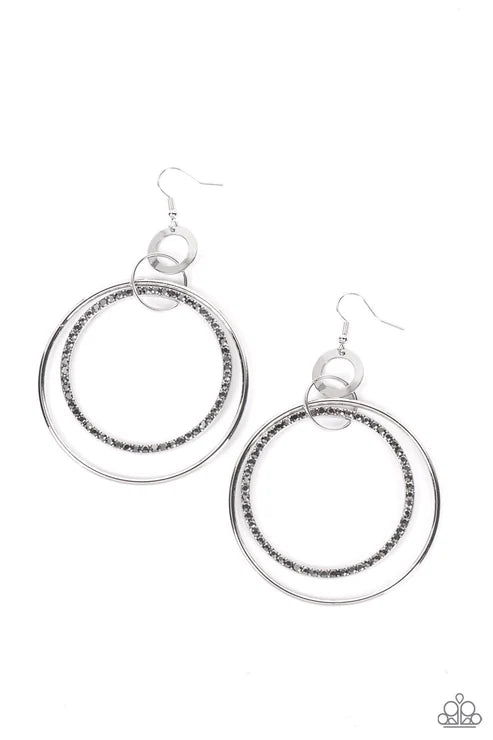 Paparazzi ♥ Haute Hysteria - Silver ♥ Earrings