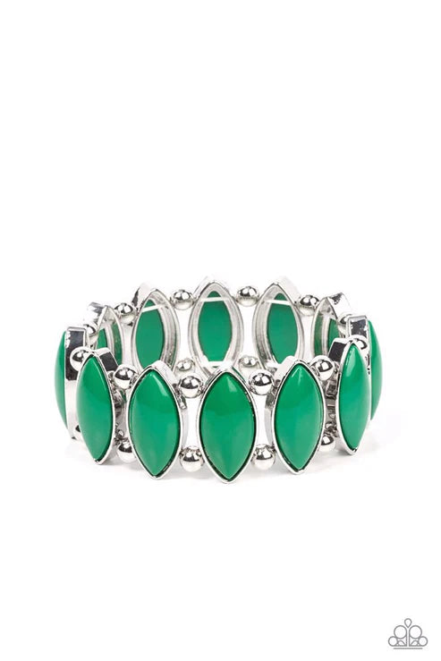 Paparazzi ♥ Cry Me a RIVERA - Green ♥ Bracelet