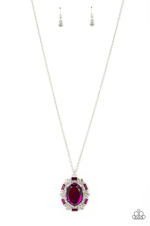 Paparazzi ♥ Noble Reflection - Pink ♥ Necklace