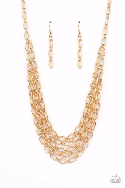 Paparazzi ♥ House of CHAIN - Gold ♥ Necklace
