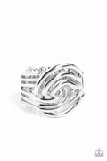 Paparazzi ♥ Interlocked Insignia - Silver ♥ Ring