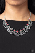 Paparazzi ♥ Mandala Movement - Red ♥ Necklace