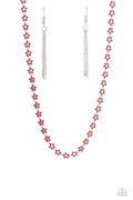Paparazzi ♥ Floral Catwalk - Red ♥ Necklace
