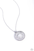 Paparazzi ♥ Wall Street Web - White ♥ Necklace