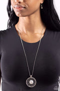 Paparazzi ♥ Wall Street Web - White ♥ Necklace