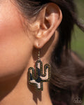 Paparazzi ♥ Western Worth - Brass ♥ Earrings