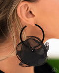 Paparazzi ♥ Passionate Promenade - Black ♥ Earrings