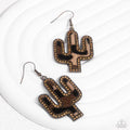 Paparazzi ♥ Western Worth - Brass ♥ Earrings