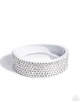 Paparazzi ♥ Sprinkling Studs - White ♥ Bracelet