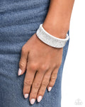 Paparazzi ♥ Sprinkling Studs - White ♥ Bracelet
