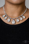 Paparazzi ♥ Love At FIERCE Sight - White ♥ Necklace