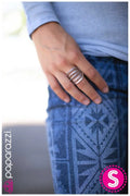 Paparazzi ♥ Banded Together - Silver ♥ Ring
