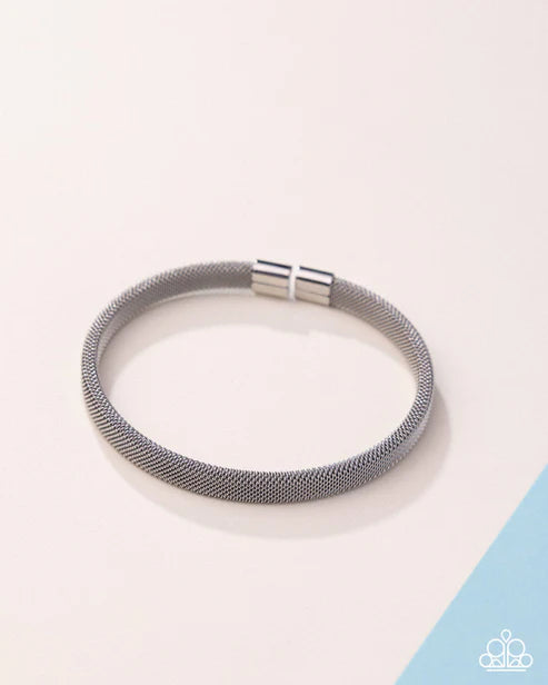 Paparazzi ♥ Stainless Surety - Silver ♥ Bracelet