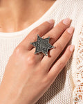 Paparazzi ♥ Sheriffs Star - Silver ♥ Ring