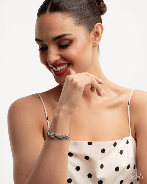 Paparazzi ♥ Treasured Twists - Multi ♥ Bracelet