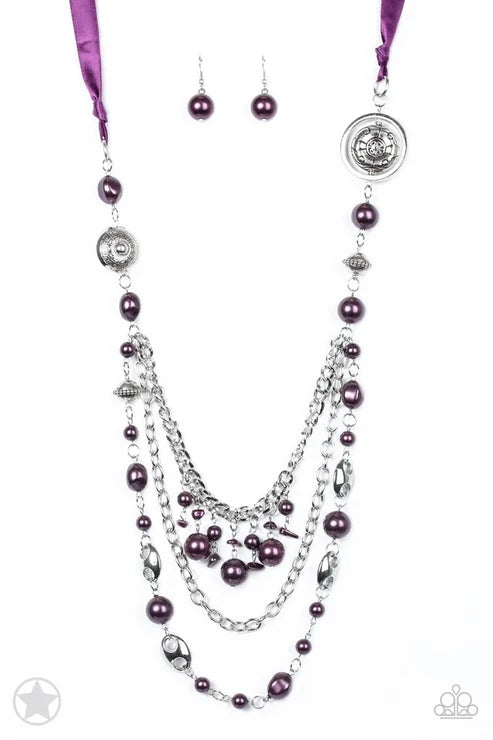 Paparazzi ♥ All The Trimmings - Purple ♥ Necklace