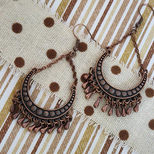 Paparazzi ♥ Melodic Moons - Copper ♥ Earrings