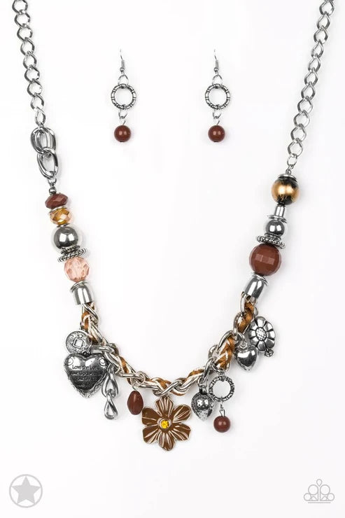 Paparazzi ♥ Charmed, I Am Sure - Brown ♥ Necklace