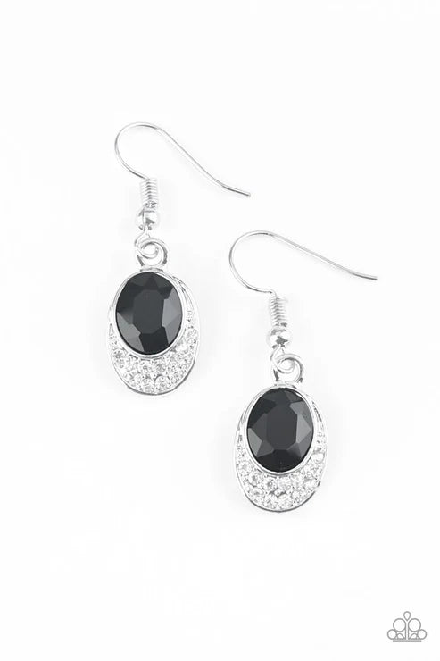 Paparazzi ♥ As Humanly POSH-ible - Black ♥ Earrings