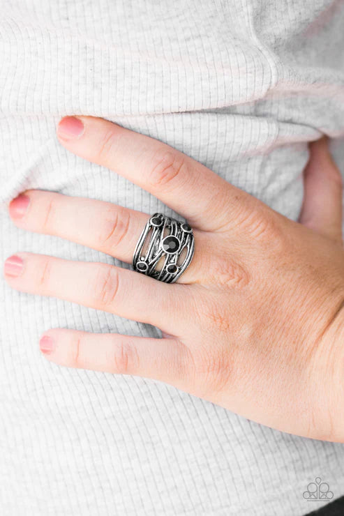 Paparazzi ♥ Sparkle Struck - Black ♥ Ring