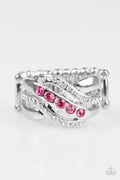 Paparazzi ♥ Flirting With Sparkle - Pink ♥ Ring