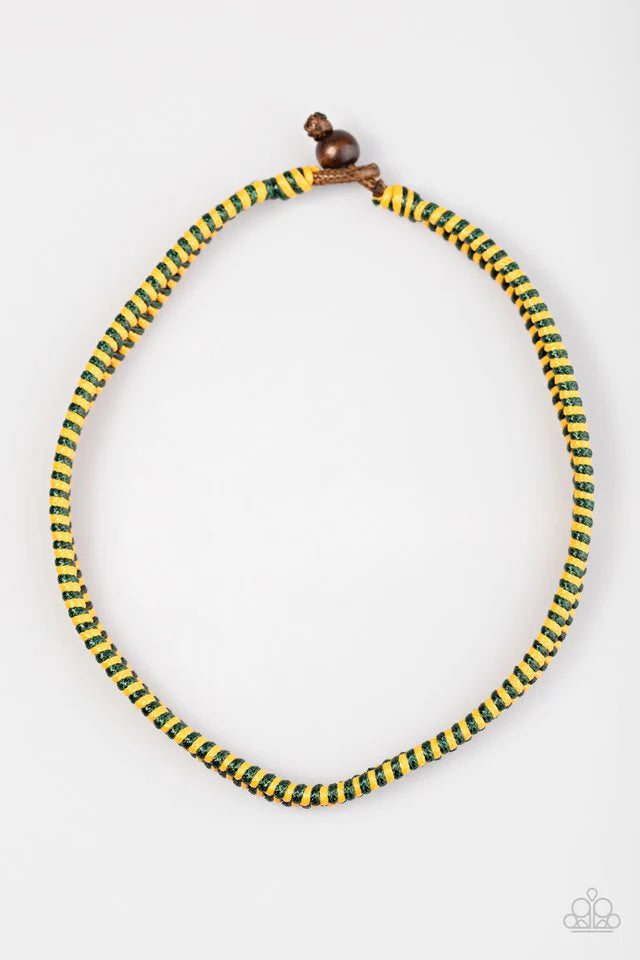 Paparazzi ♥ Traversing Mountains - Yellow ♥ Necklace