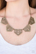 Paparazzi ♥ Hacienda Heights - Brass ♥ Necklace