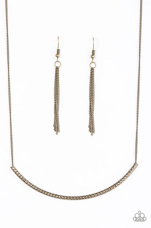 Paparazzi ♥ Slaying the Shimmer - Brass ♥ Necklace