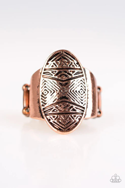 Paparazzi ♥ Tiki Tahiti - Copper ♥ Ring