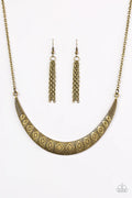 Paparazzi ♥ Going So MOON? - Brass ♥ Necklace