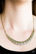 Paparazzi ♥ Going So MOON? - Brass ♥ Necklace