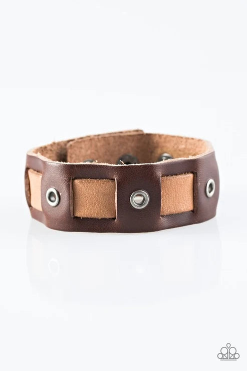 Paparazzi ♥ This Means War - Brown ♥ Bracelet
