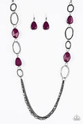 Paparazzi ♥ Industry Shine - Purple ♥ Necklace