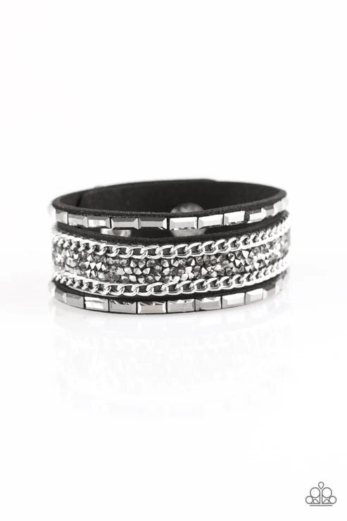 Paparazzi ♥ Punk Princess - Black ♥ Bracelet