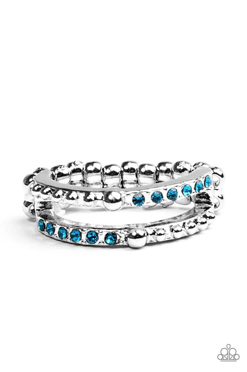 Paparazzi ♥ Dauntless Shimmer - Blue ♥ Ring