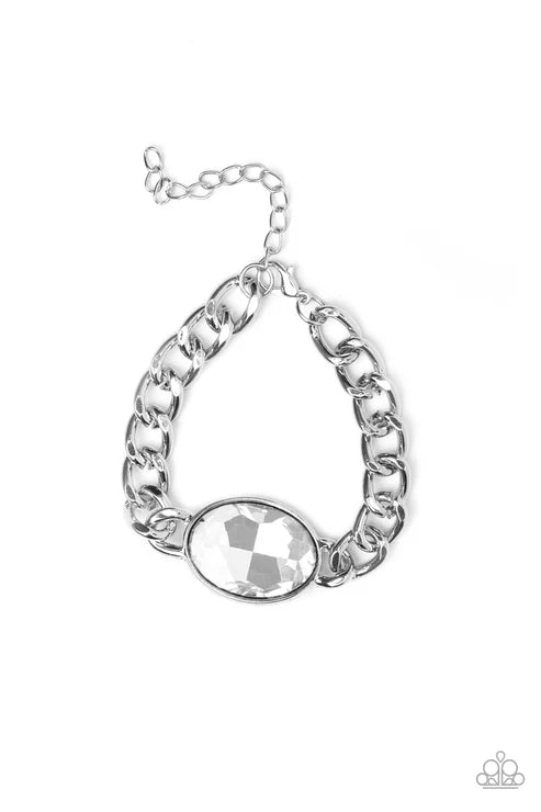 Paparazzi ♥ Luxury Lush - White ♥ Bracelet