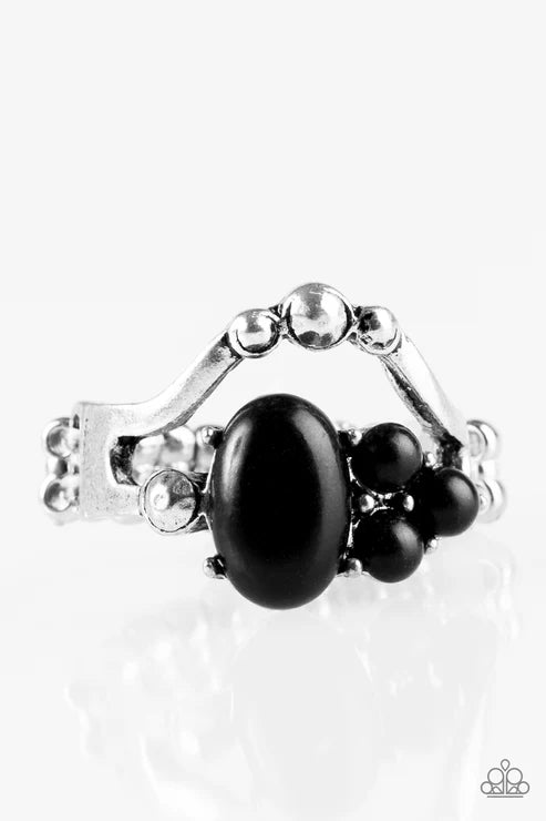 Paparazzi ♥ BEAD What You Want To BEAD - Black ♥ Ring
