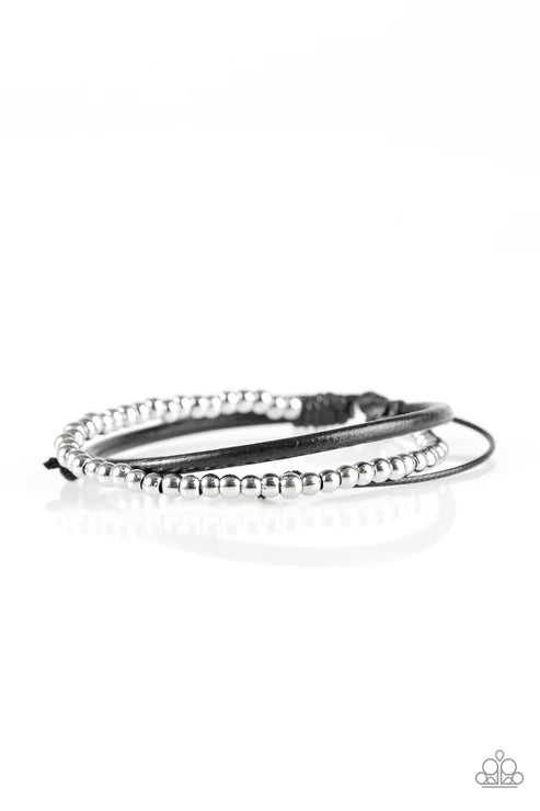 Paparazzi ♥ Mountain Mod - Black ♥ Bracelet