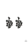 Paparazzi ♥ Galaxy Glimmer - Black ♥ Post Earrings