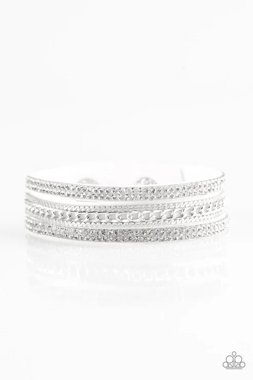 Paparazzi ♥ Unstoppable - White ♥ Bracelet