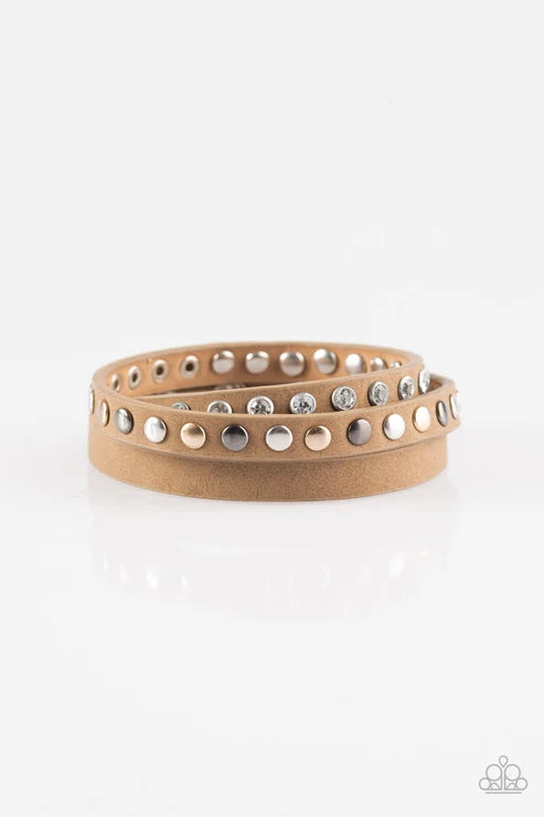 Paparazzi ♥ Catwalk Casual - Brown ♥ Bracelet