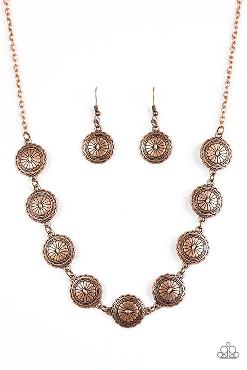 Paparazzi ♥ Pleasantly Prairie - Copper ♥ Necklace