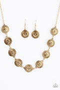 Paparazzi ♥ Pleasantly Prairie - Gold ♥ Necklace