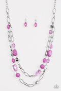 Paparazzi ♥ GLEAM Weaver - Purple ♥ Necklace
